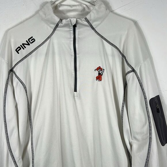 ⛳️🏌️ PING OKLAHOMA STATE COWBOYS Golf 1/2 Zip Pullover Sweatshirt 2XL - PERFECT - Picture 1 of 9